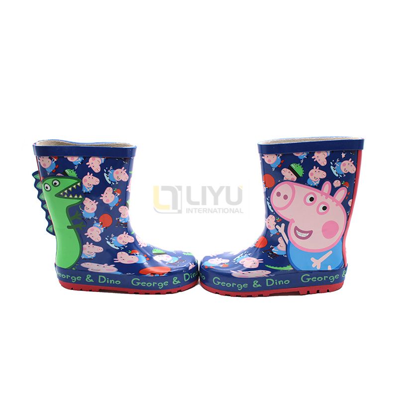 Peppa Pig Rubber Boots George Pig & Dinosaur Boy's & Girl's Wellies Kids Wellington Boots