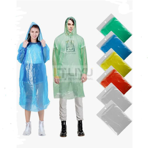  Disposable Poncho Disposable Rain Coats with Hoods Reusable Rain Ponchos for Men Women Kids