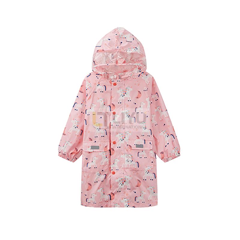 Children Winter Raincoat Impermeable Girls Rainwear Hiking Fashion Kids Polyester Waterproof Jacket