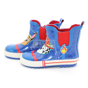 Dog Pattern Kids Rubber Rain Boots Fashion Waterproof Wellington Ankle Boot 