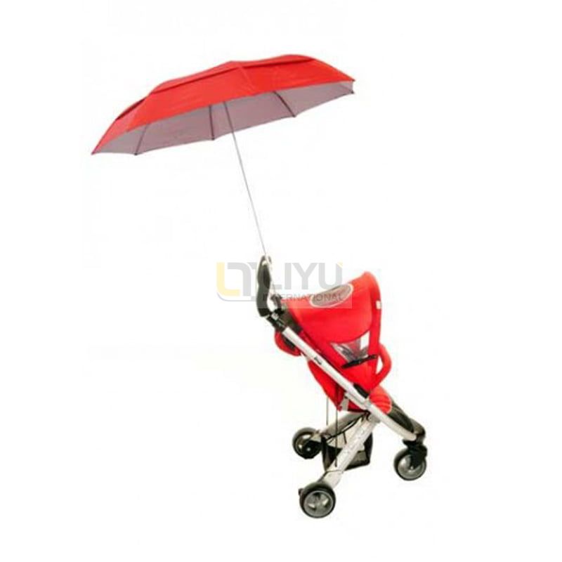 Universal Pram Parasol with 360° Adjustable Sun Shade for Baby Pram Umbrellas