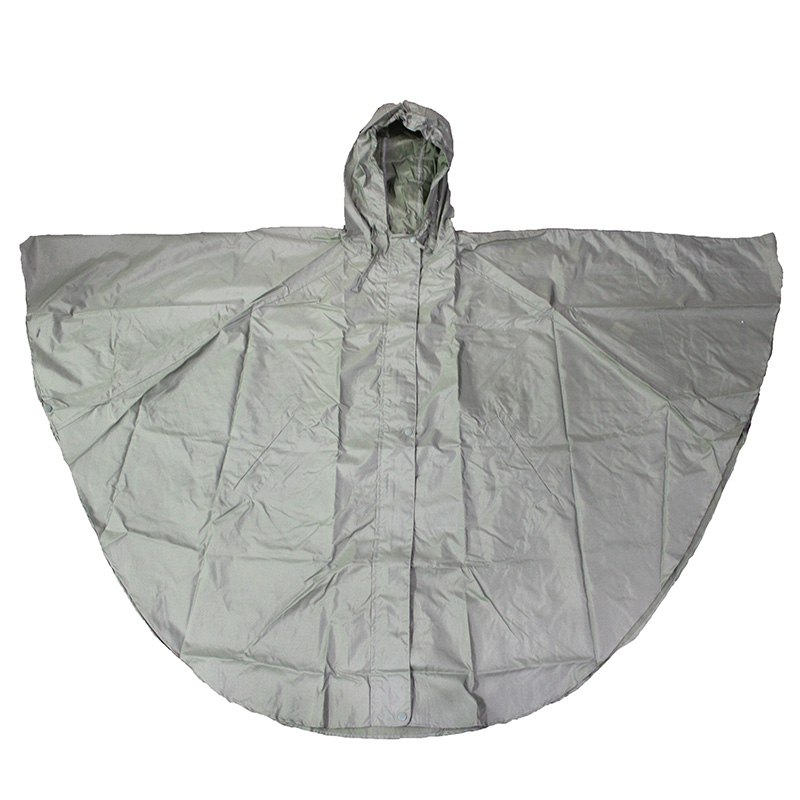 Adult Sage Ponchos Polyester Fabric Waterproof Quick-drying Rain Capes with Hat