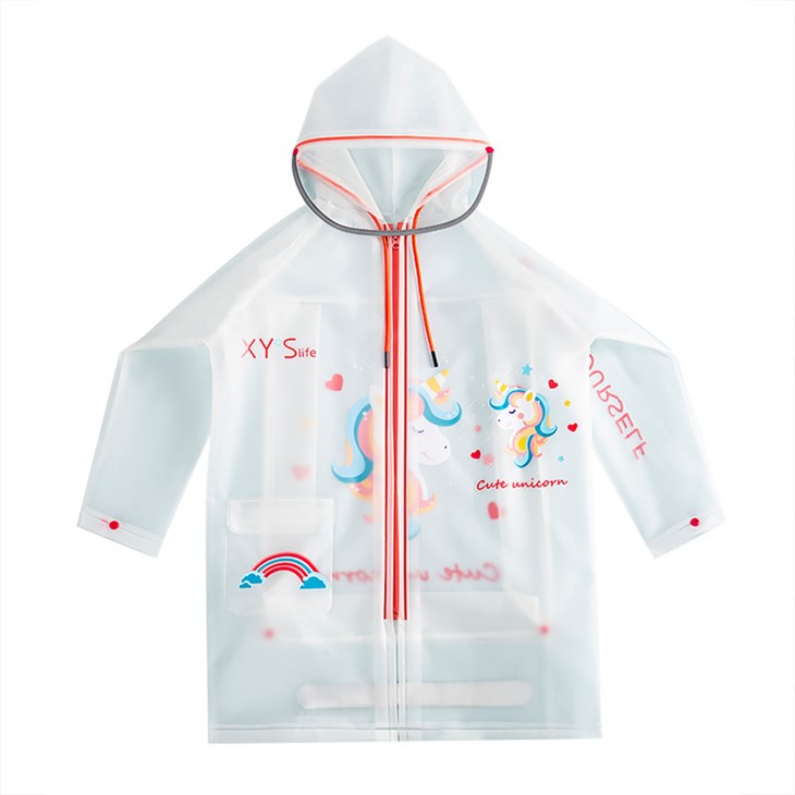 TPU Rain Coat For Kids Poncho